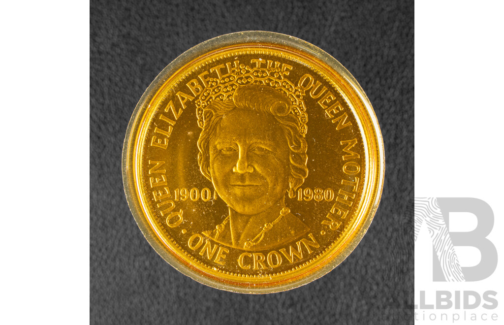 United Kingdom 1980 Crown. Queen Mother 80th Birthday.