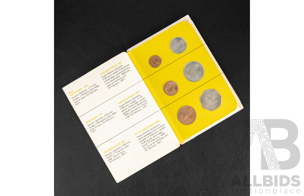 Ireland 1971 Six UNC Coin Set