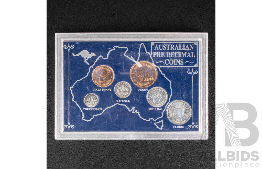 Australian Six Predecimal Coin Set