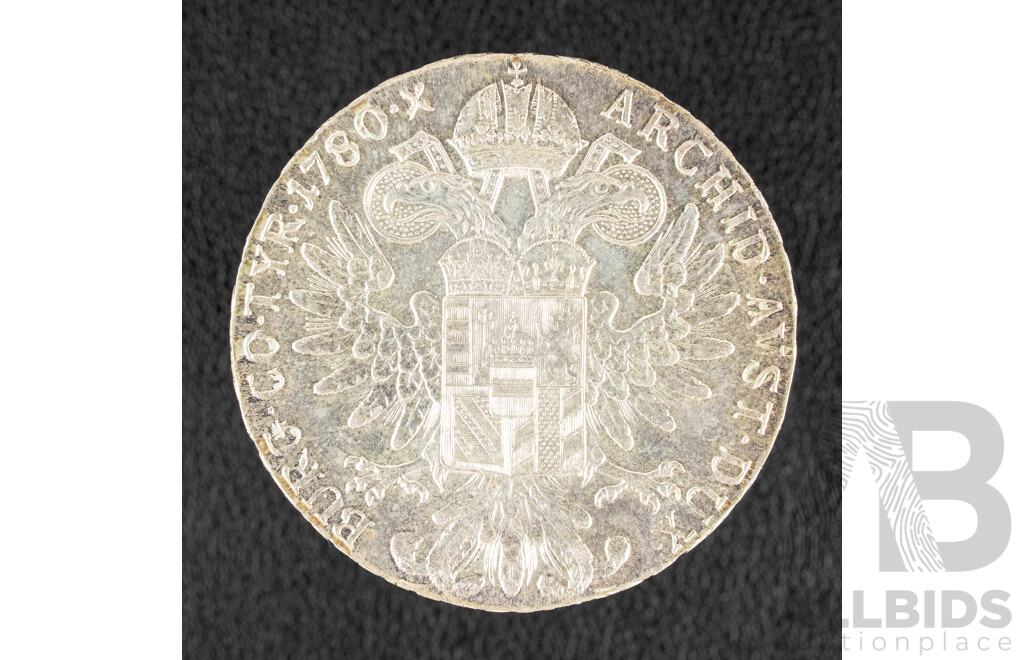 Austria 1780 Maria Theresa Thaler Trade Coin Restrike .999
