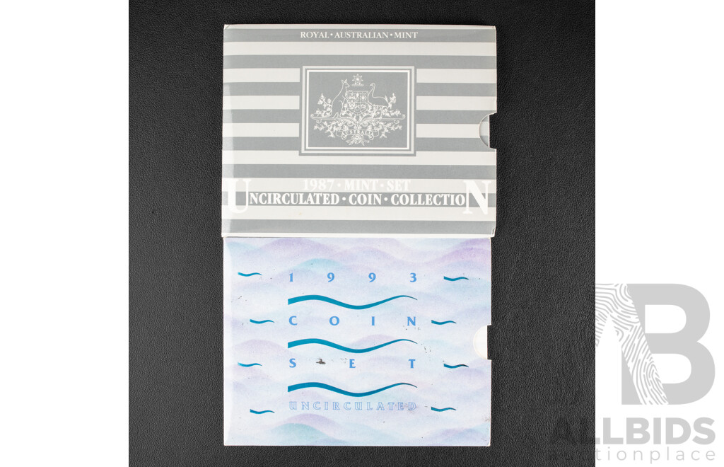 Australian RAM 1987 and 1993 Coin Sets