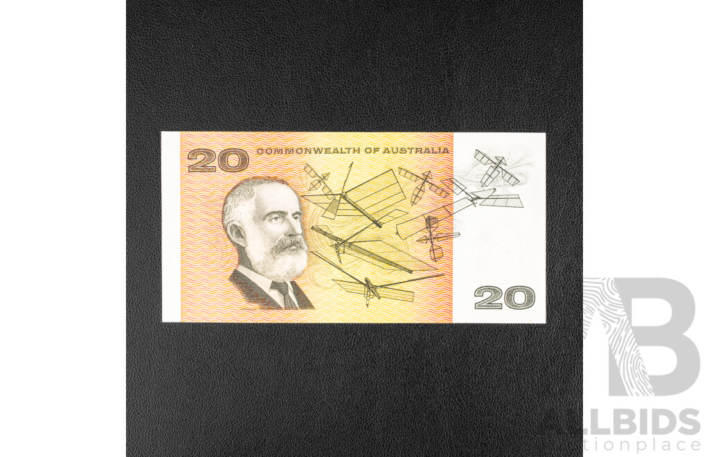 Australian 1972 UNC Twenty Dollar Note, Phillips/Wheeler 