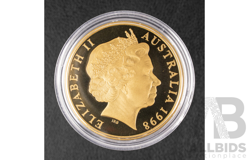 Australian 1998 Proof Five Dollar Coin Coin, Royal Flying Doctor Service