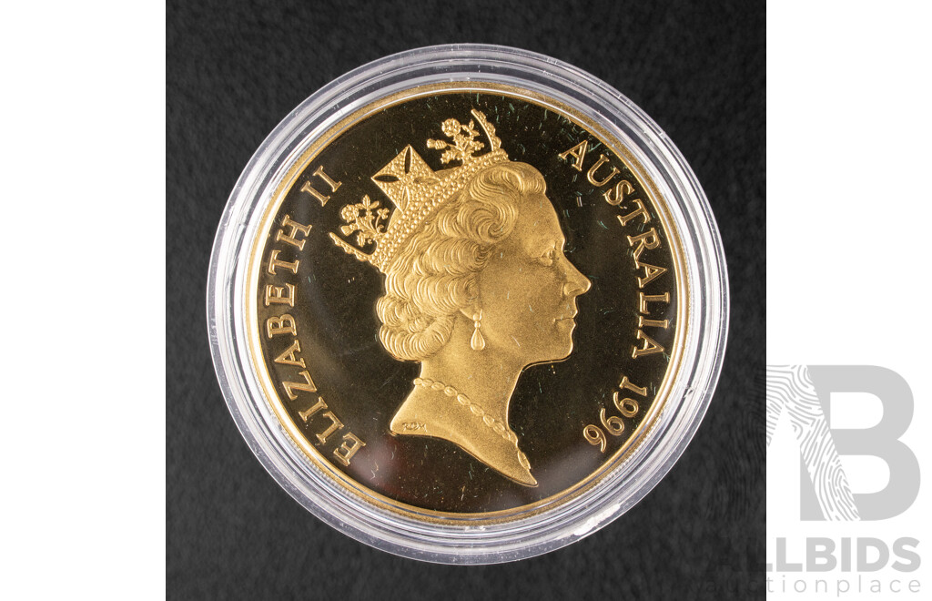 Australian 1996 Proof Five Dollar Coin, Donald Bradman.