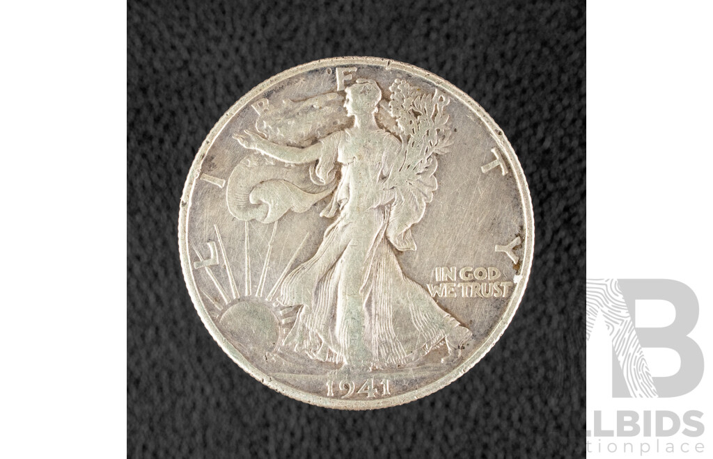 USA 1941 Silver Liberty Half Dollar