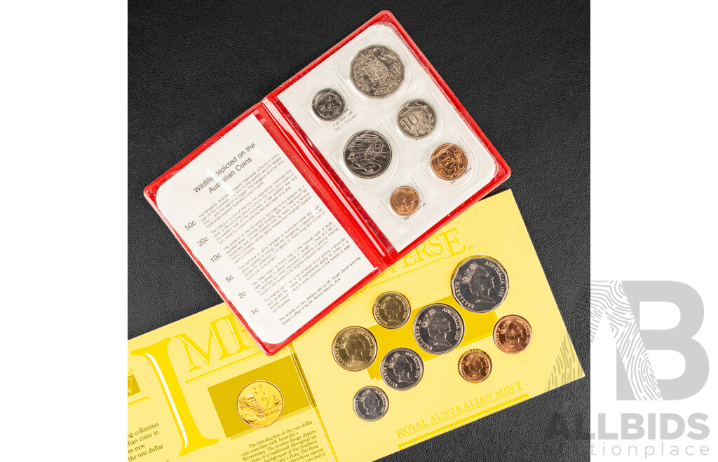 Australian RAM 1980 and 1988 UNC Coin Sets