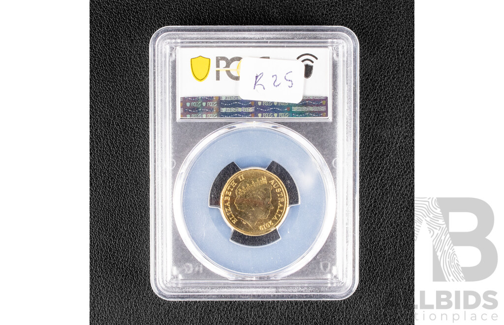 Australian RAM 2019 Two Dollar Coin, Repatriation, Graded MS 64, choice UNC.25.