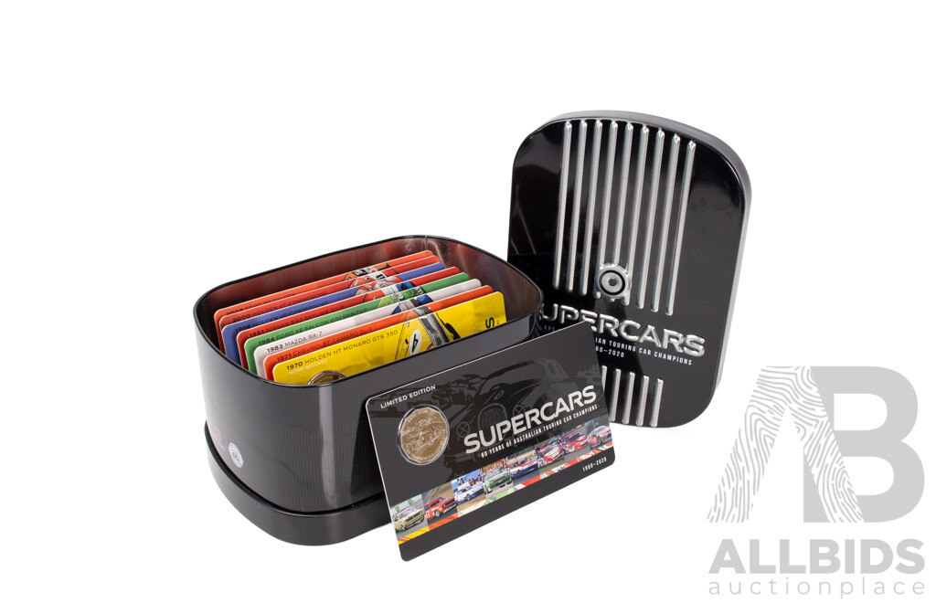 Australian RAM 2020 Nine Fifty Cent Coin Supercars Set, 60 Years of Australian Touring Car Championship
