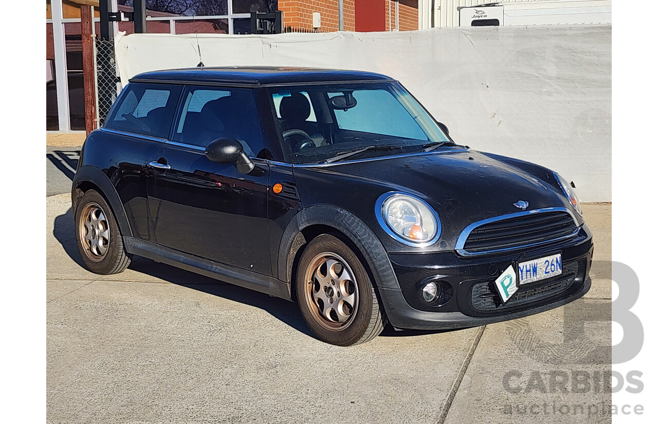 02/2012 Mini Cooper R56 MY12 2d Hatchback Black 1.6L