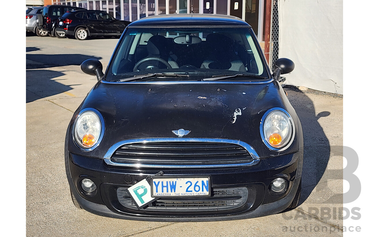 02/2012 Mini Cooper R56 MY12 2d Hatchback Black 1.6L