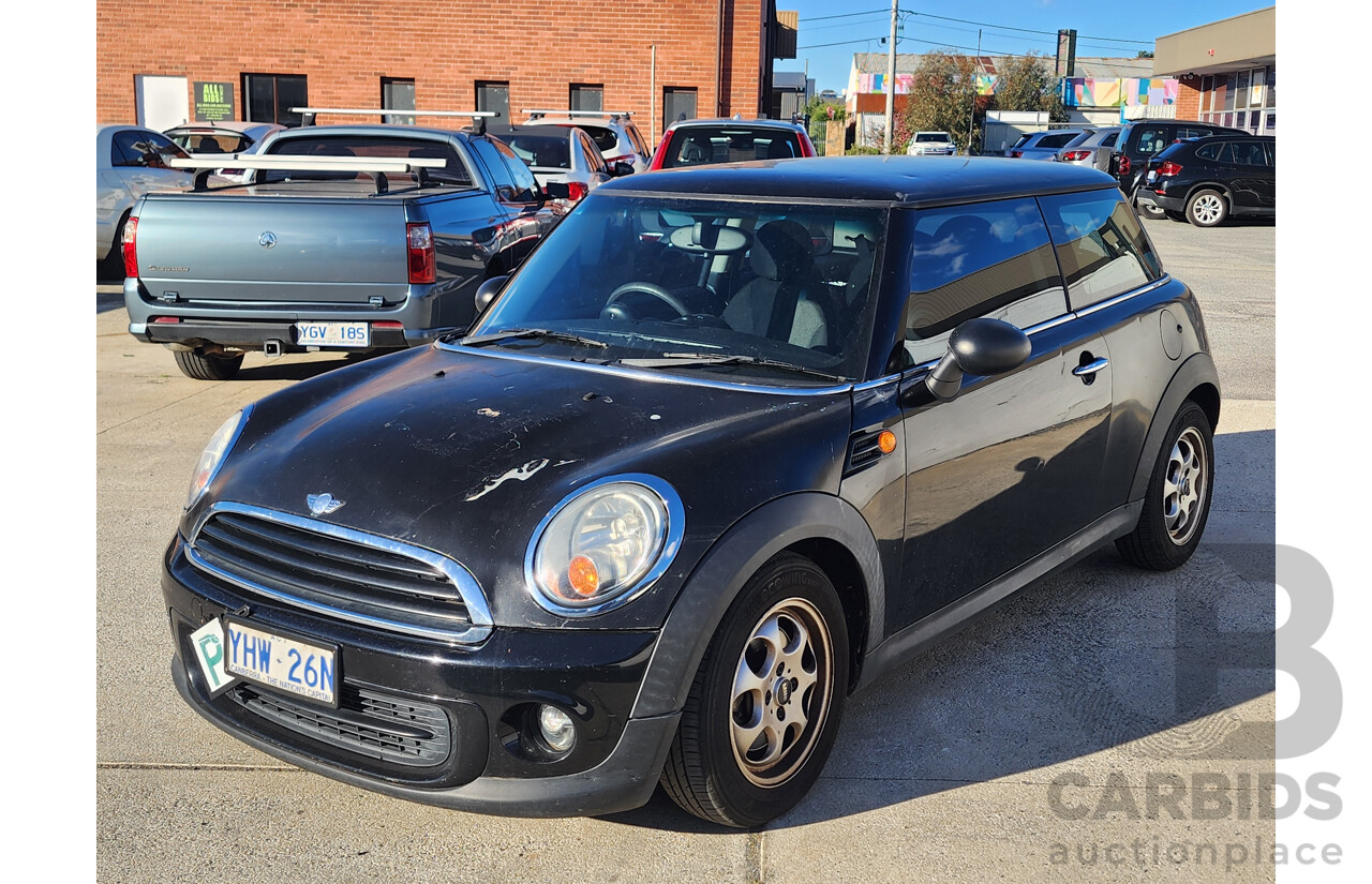 02/2012 Mini Cooper R56 MY12 2d Hatchback Black 1.6L