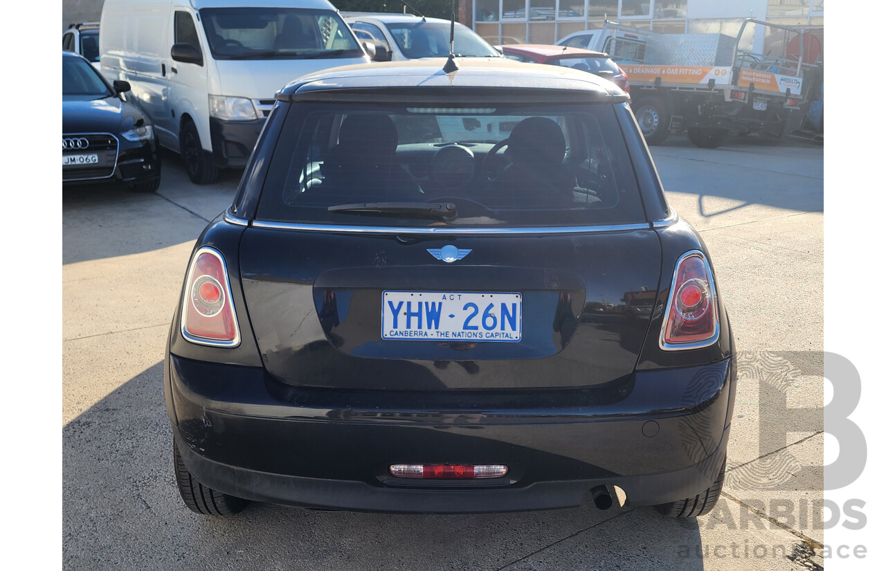 02/2012 Mini Cooper R56 MY12 2d Hatchback Black 1.6L