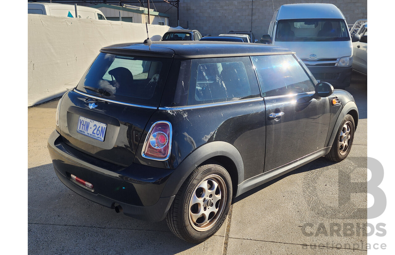 02/2012 Mini Cooper R56 MY12 2d Hatchback Black 1.6L