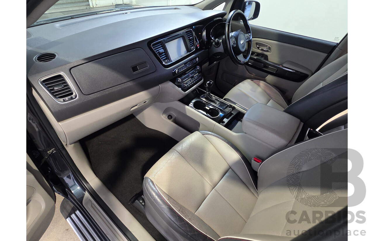 8/2015 Kia Carnival SLi YP MY16 4d Wagon Blue 3.3L