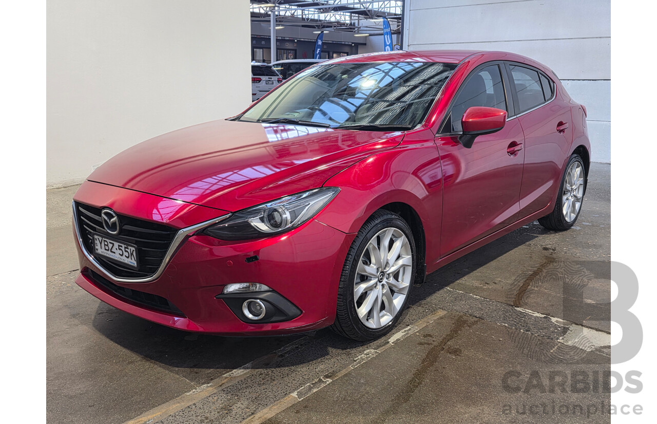 6/2014 Mazda 3 SP25 GT BM 5d Hatchback Red 2.5L