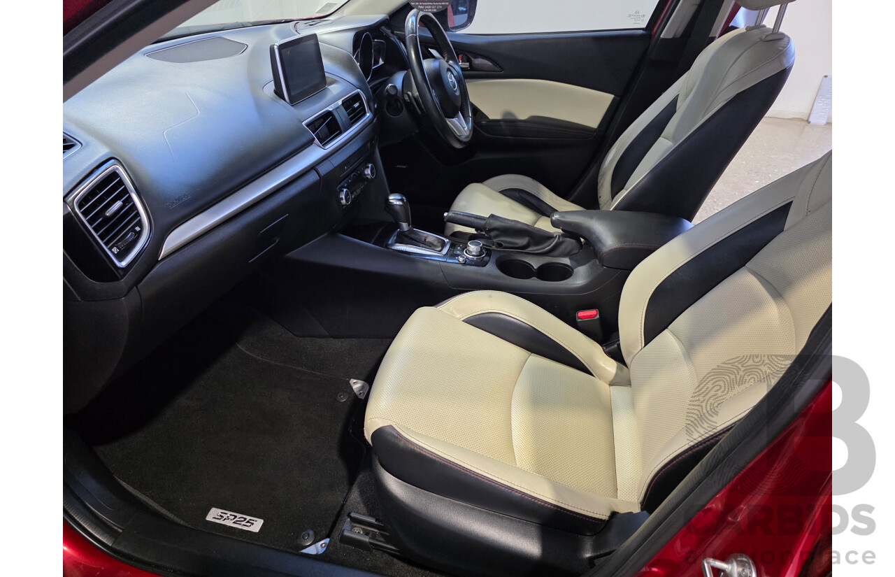 6/2014 Mazda 3 SP25 GT BM 5d Hatchback Red 2.5L