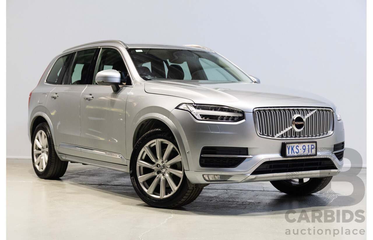 1/2016 Volvo XC90 D5 2.0 Inscription (AWD) 256 MY16 4d Wagon Electric Silver Metallic Turbo Diesel 2.0L