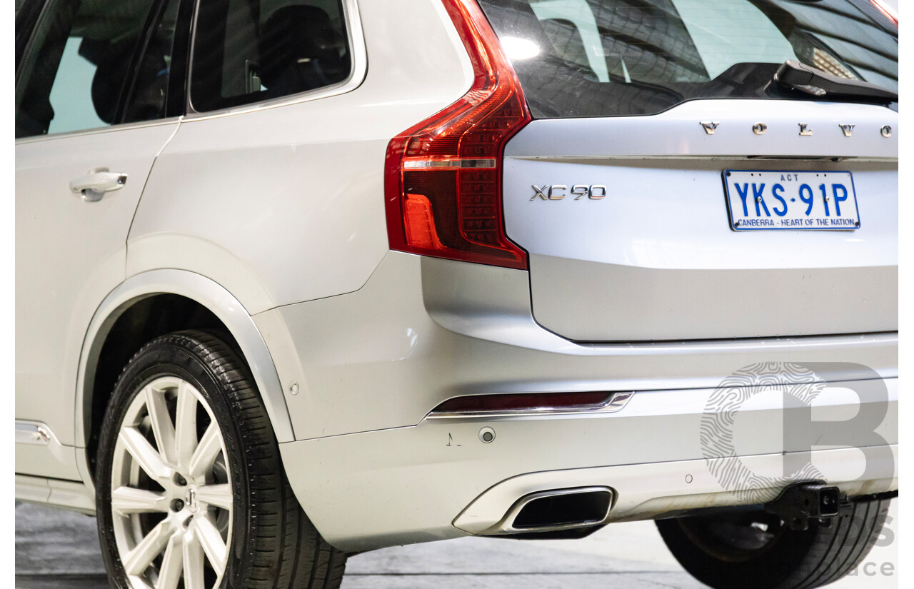 1/2016 Volvo XC90 D5 2.0 Inscription (AWD) 256 MY16 4d Wagon Electric Silver Metallic Turbo Diesel 2.0L
