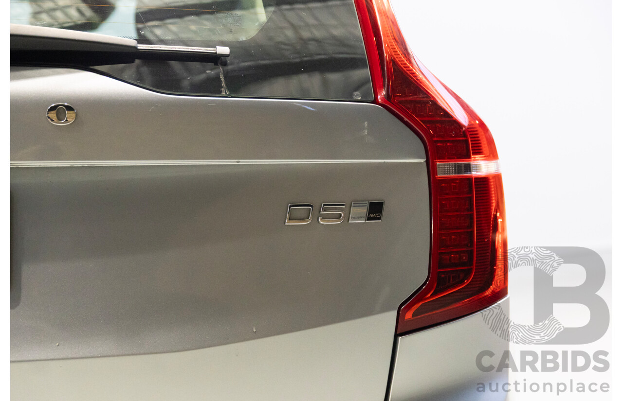 1/2016 Volvo XC90 D5 2.0 Inscription (AWD) 256 MY16 4d Wagon Electric Silver Metallic Turbo Diesel 2.0L