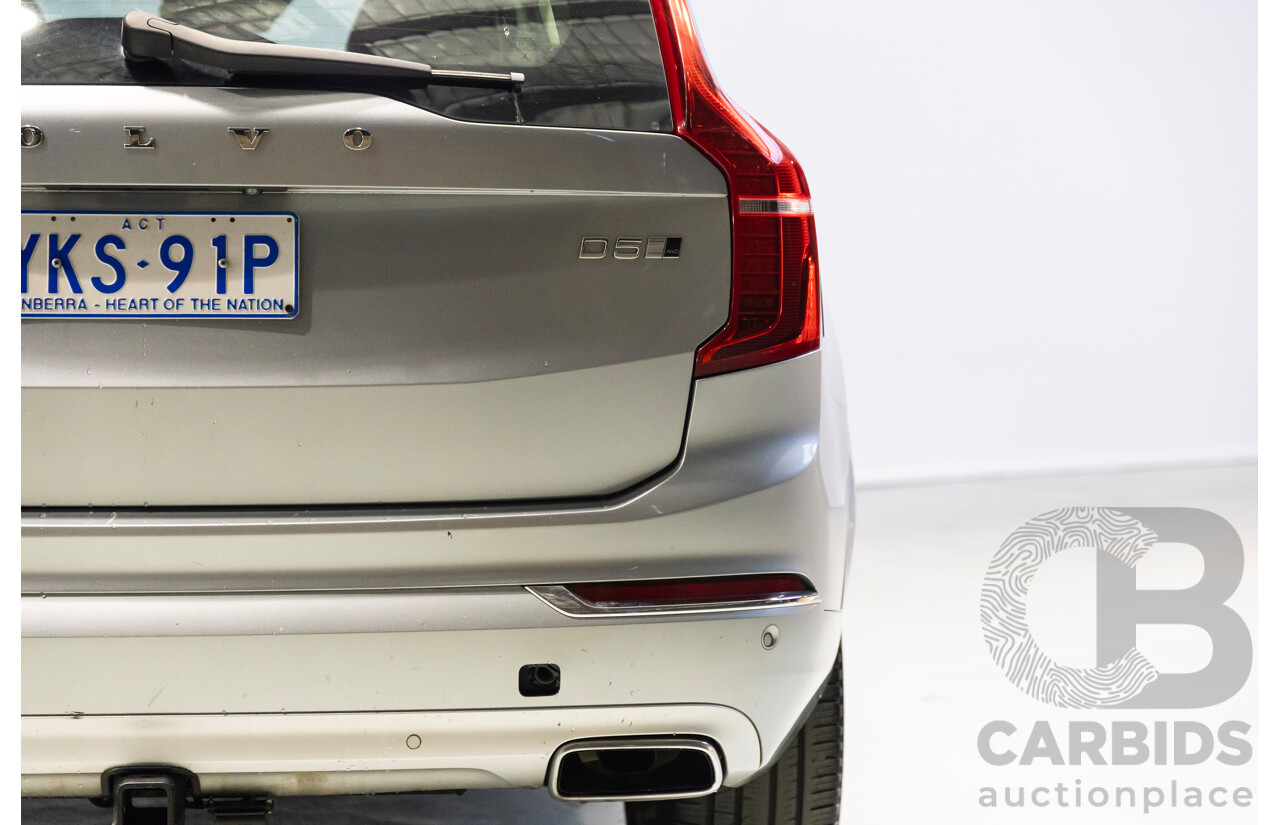 1/2016 Volvo XC90 D5 2.0 Inscription (AWD) 256 MY16 4d Wagon Electric Silver Metallic Turbo Diesel 2.0L