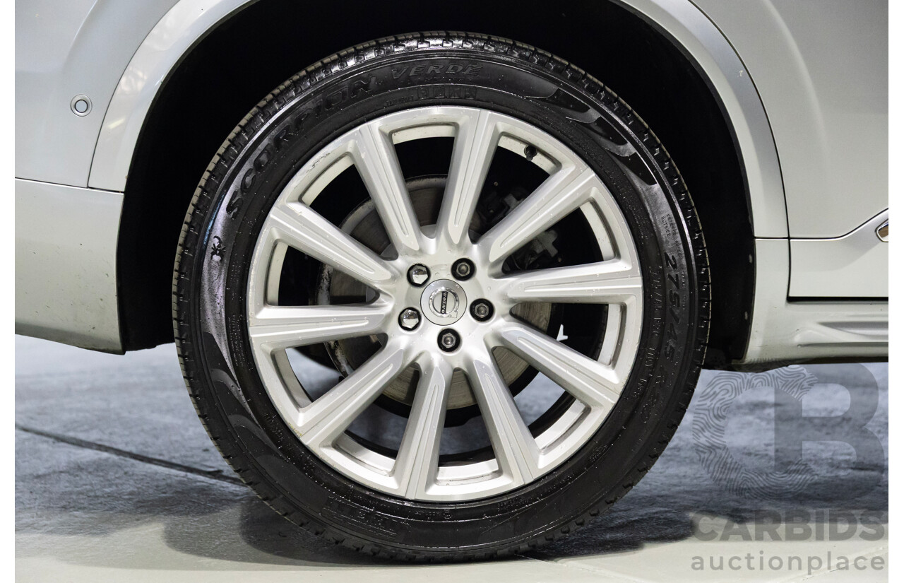 1/2016 Volvo XC90 D5 2.0 Inscription (AWD) 256 MY16 4d Wagon Electric Silver Metallic Turbo Diesel 2.0L