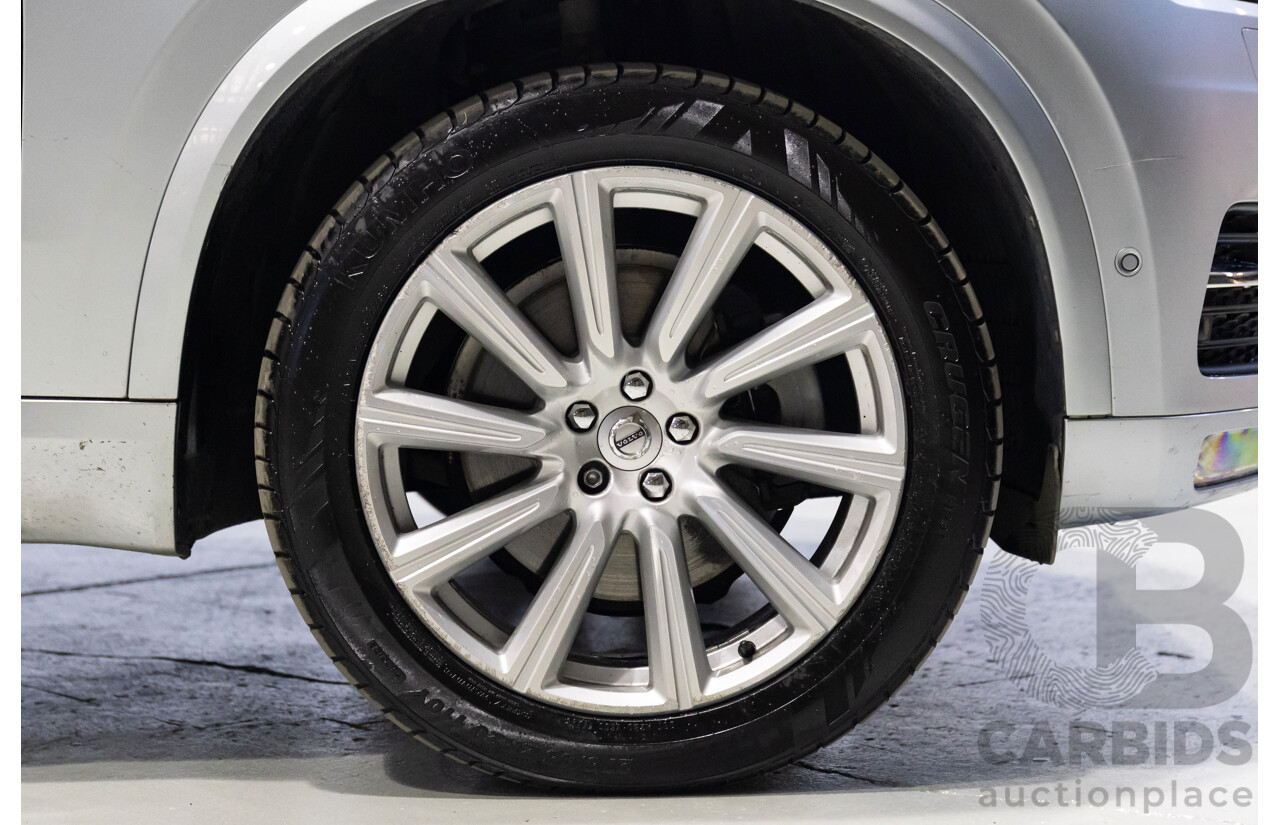 1/2016 Volvo XC90 D5 2.0 Inscription (AWD) 256 MY16 4d Wagon Electric Silver Metallic Turbo Diesel 2.0L