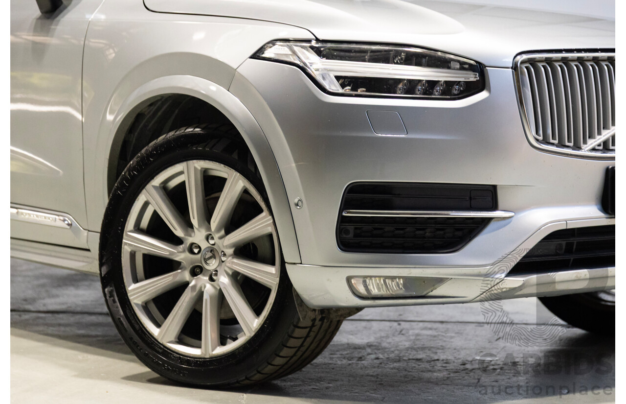 1/2016 Volvo XC90 D5 2.0 Inscription (AWD) 256 MY16 4d Wagon Electric Silver Metallic Turbo Diesel 2.0L