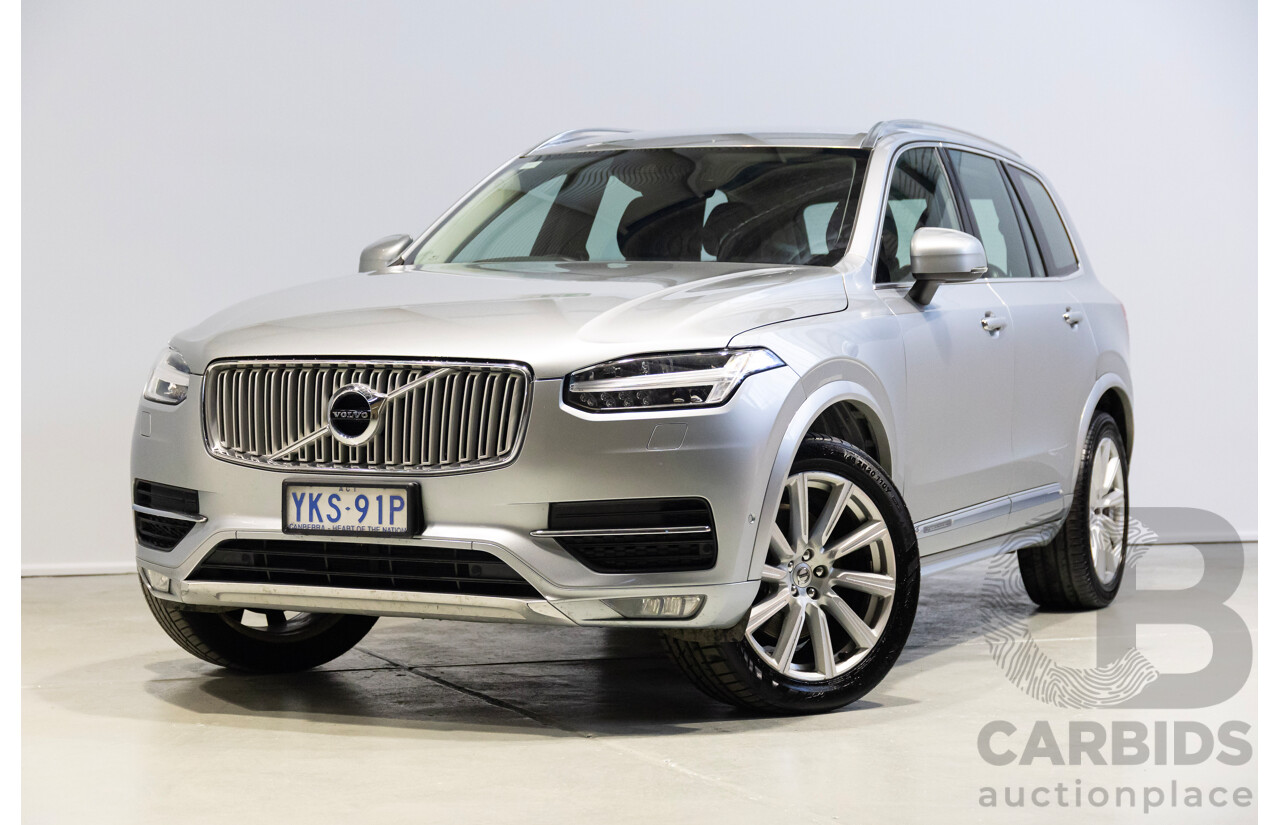 1/2016 Volvo XC90 D5 2.0 Inscription (AWD) 256 MY16 4d Wagon Electric Silver Metallic Turbo Diesel 2.0L