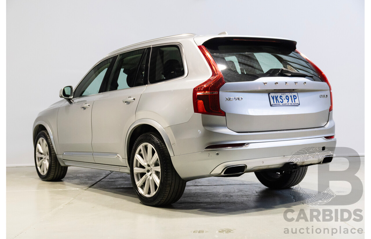 1/2016 Volvo XC90 D5 2.0 Inscription (AWD) 256 MY16 4d Wagon Electric Silver Metallic Turbo Diesel 2.0L
