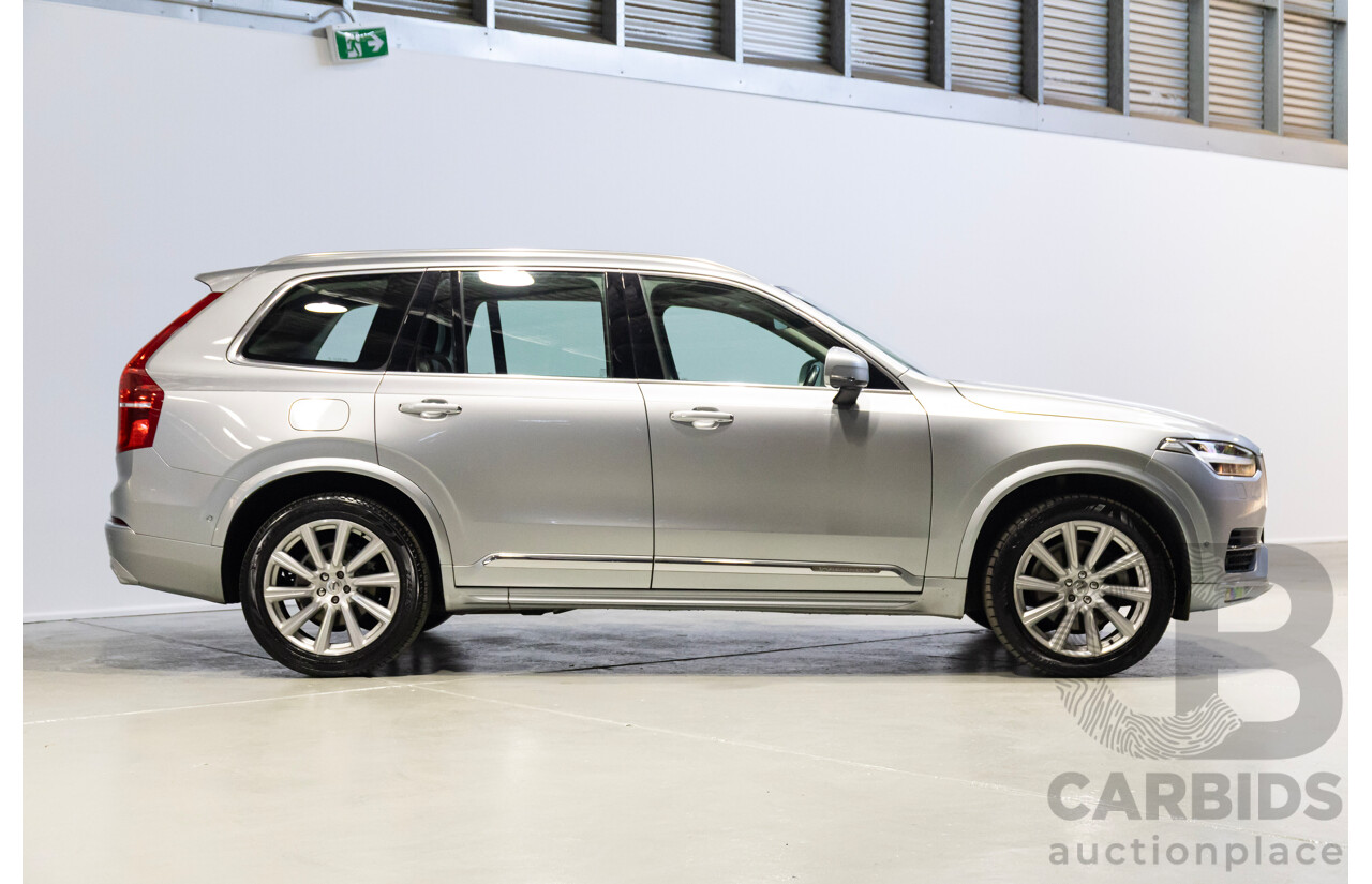 1/2016 Volvo XC90 D5 2.0 Inscription (AWD) 256 MY16 4d Wagon Electric Silver Metallic Turbo Diesel 2.0L