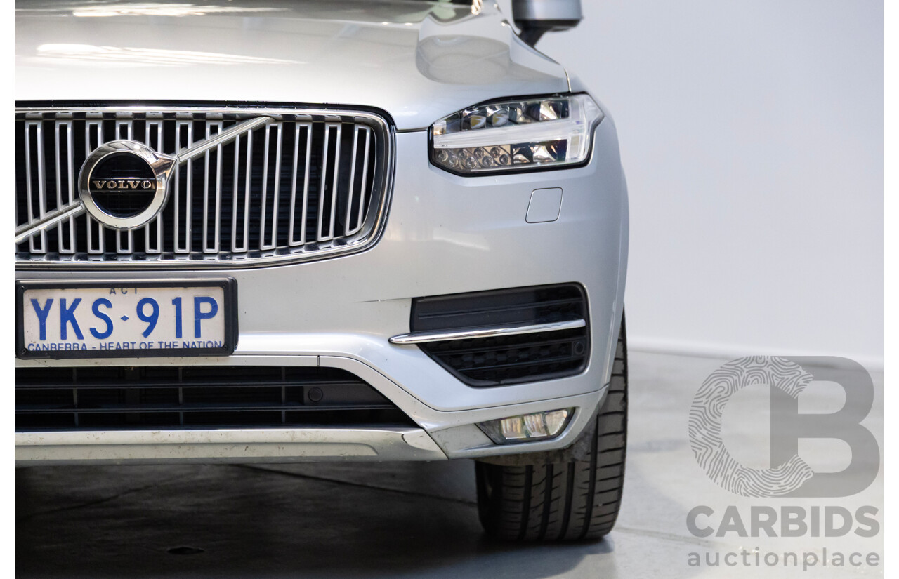 1/2016 Volvo XC90 D5 2.0 Inscription (AWD) 256 MY16 4d Wagon Electric Silver Metallic Turbo Diesel 2.0L