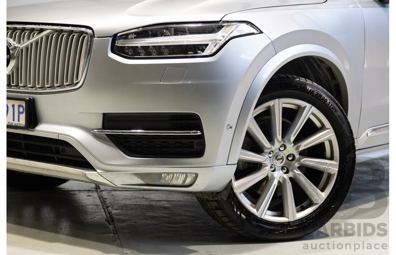 1/2016 Volvo XC90 D5 2.0 Inscription (AWD) 256 MY16 4d Wagon Electric Silver Metallic Turbo Diesel 2.0L
