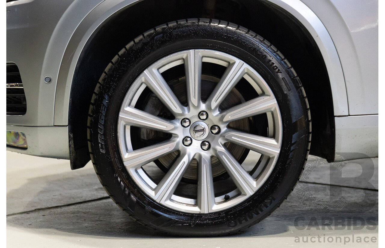 1/2016 Volvo XC90 D5 2.0 Inscription (AWD) 256 MY16 4d Wagon Electric Silver Metallic Turbo Diesel 2.0L