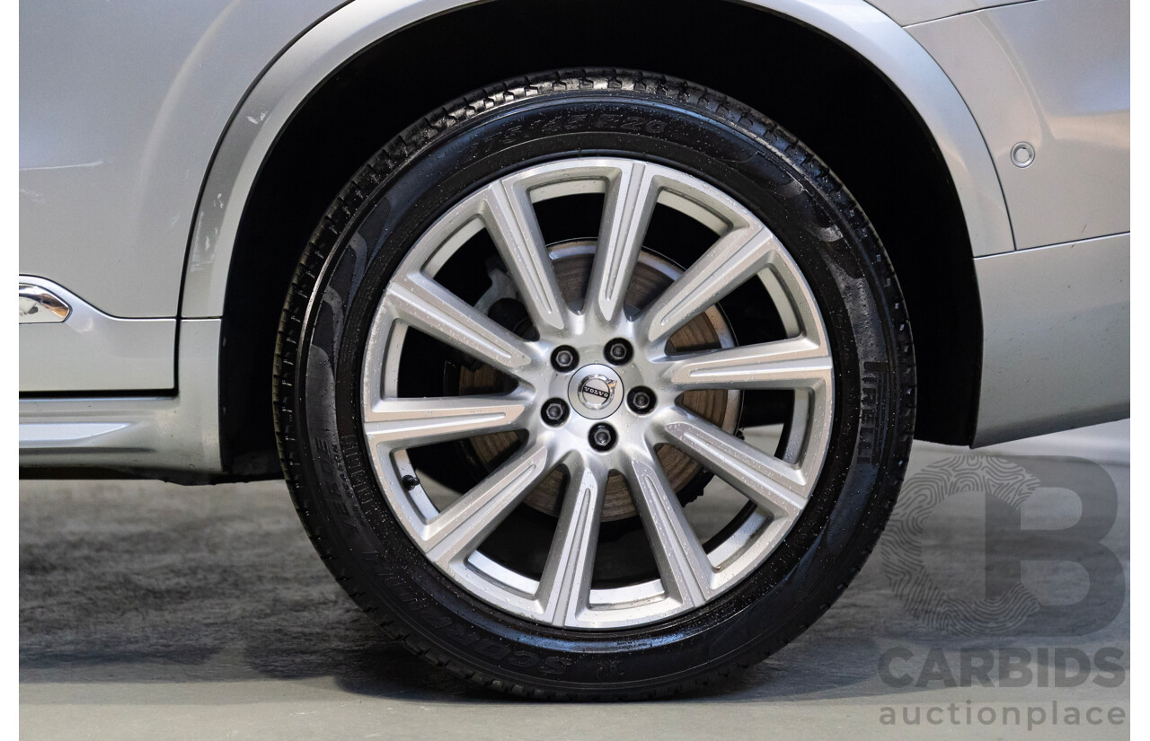 1/2016 Volvo XC90 D5 2.0 Inscription (AWD) 256 MY16 4d Wagon Electric Silver Metallic Turbo Diesel 2.0L
