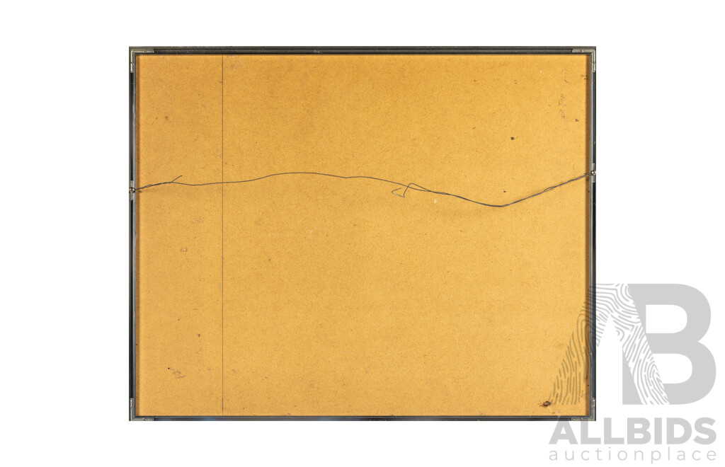 Keith Looby (20th Century, Australia, 1940-), First Moon (1976), Original Signed & Editioned Etching, 61H x 77W cm (frame)