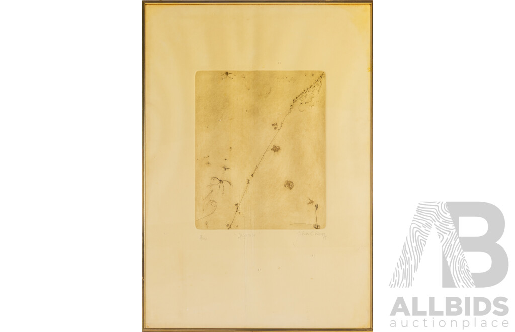 John Olsen (20th Century, Australian, 1928-2023), Littorals (1978), Signed and Editioned Original Etching, 76H x 54W cm (frame)