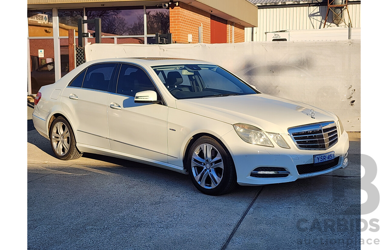 09/2011 Mercedes-Benz E250 CDI Avantgarde 212 MY11 UPGRADE 4d Sedan White 2.1L