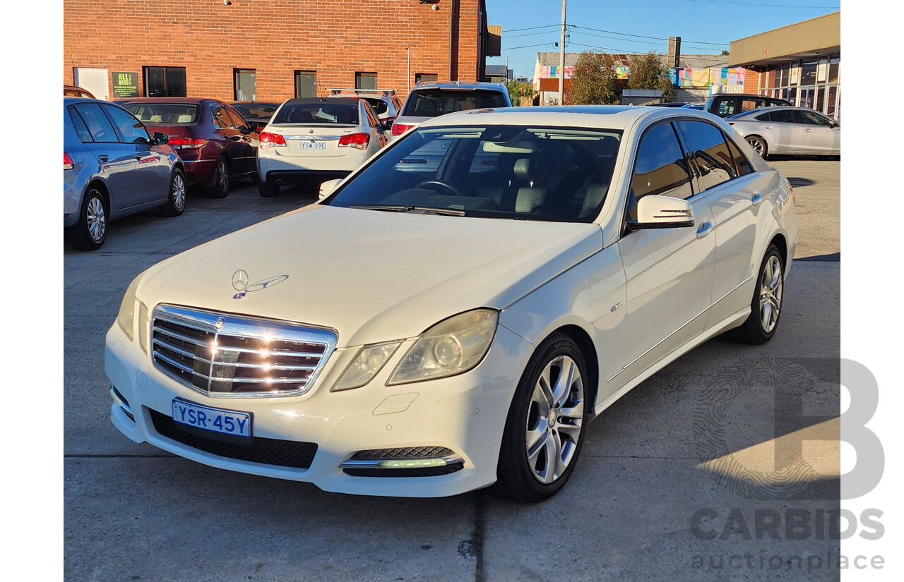 09/2011 Mercedes-Benz E250 CDI Avantgarde 212 MY11 UPGRADE 4d Sedan White 2.1L