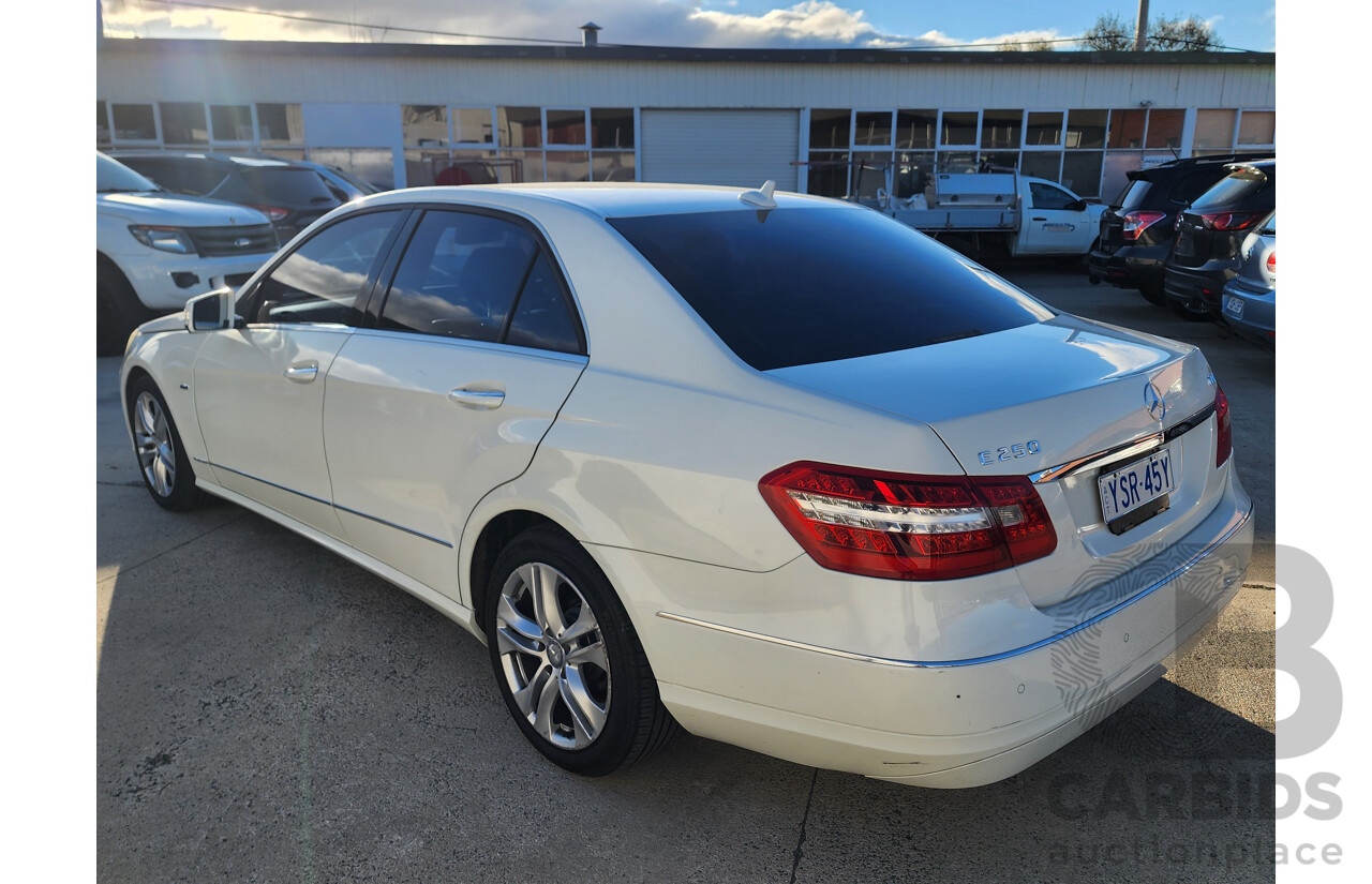 09/2011 Mercedes-Benz E250 CDI Avantgarde 212 MY11 UPGRADE 4d Sedan White 2.1L
