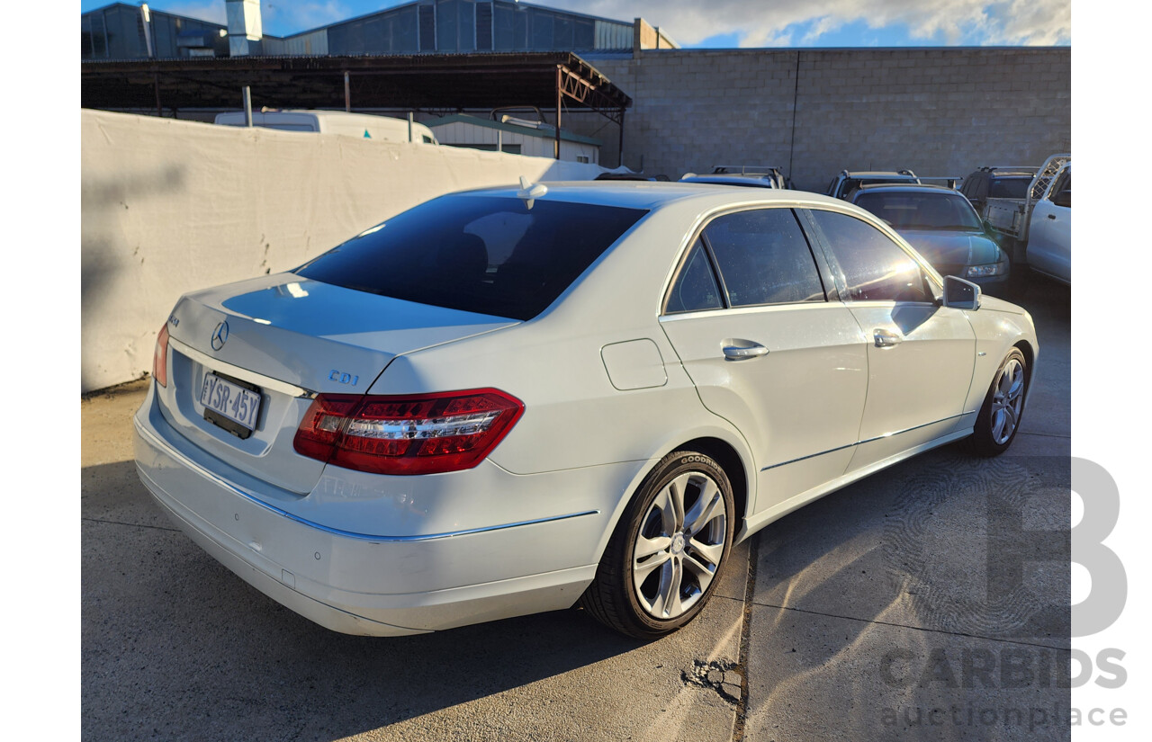09/2011 Mercedes-Benz E250 CDI Avantgarde 212 MY11 UPGRADE 4d Sedan White 2.1L
