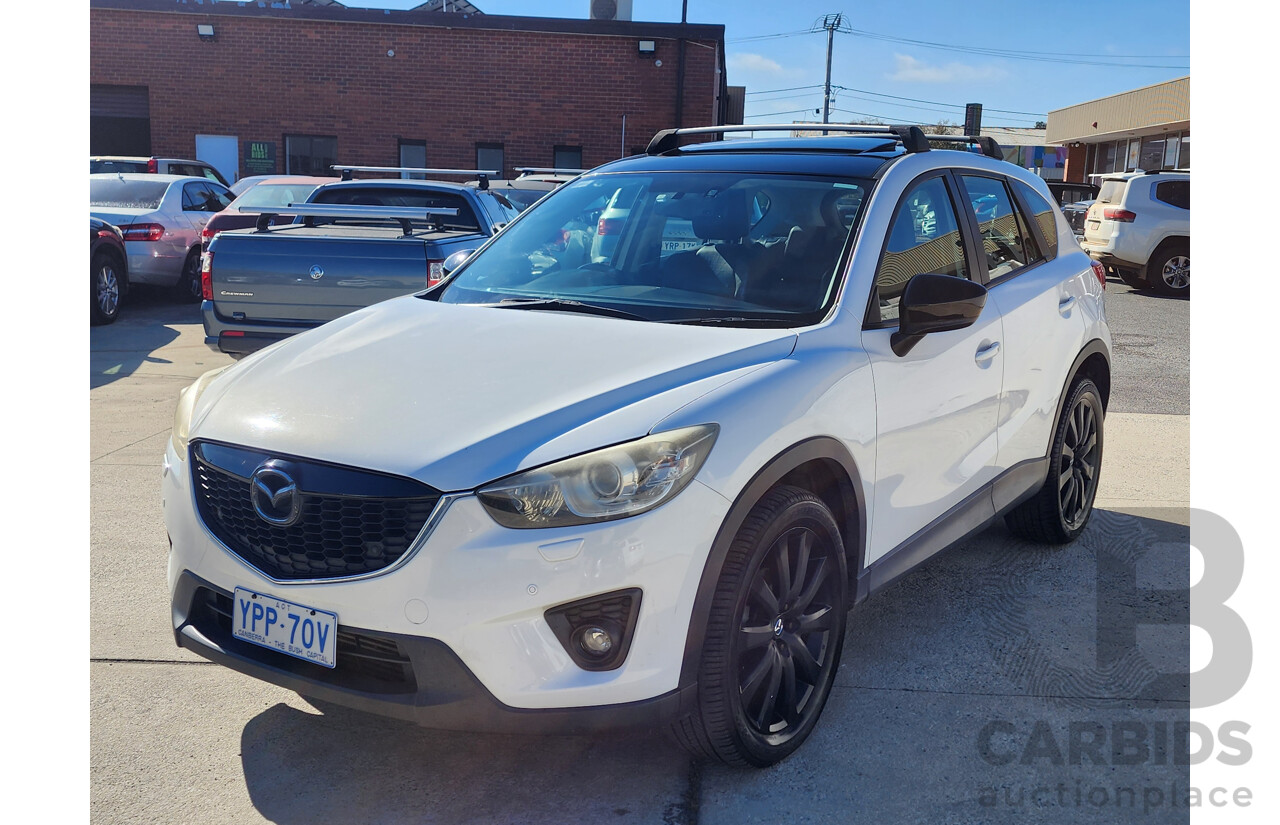 09/2013 Mazda Cx-5 Grand Tourer (4x4) MY13 4d Wagon White 2.2L