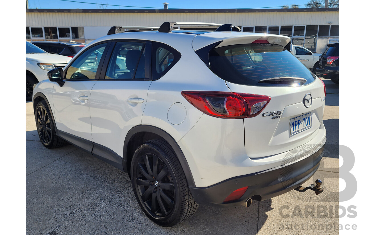09/2013 Mazda Cx-5 Grand Tourer (4x4) MY13 4d Wagon White 2.2L