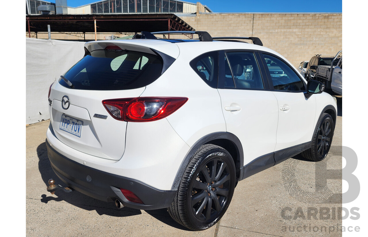 09/2013 Mazda Cx-5 Grand Tourer (4x4) MY13 4d Wagon White 2.2L