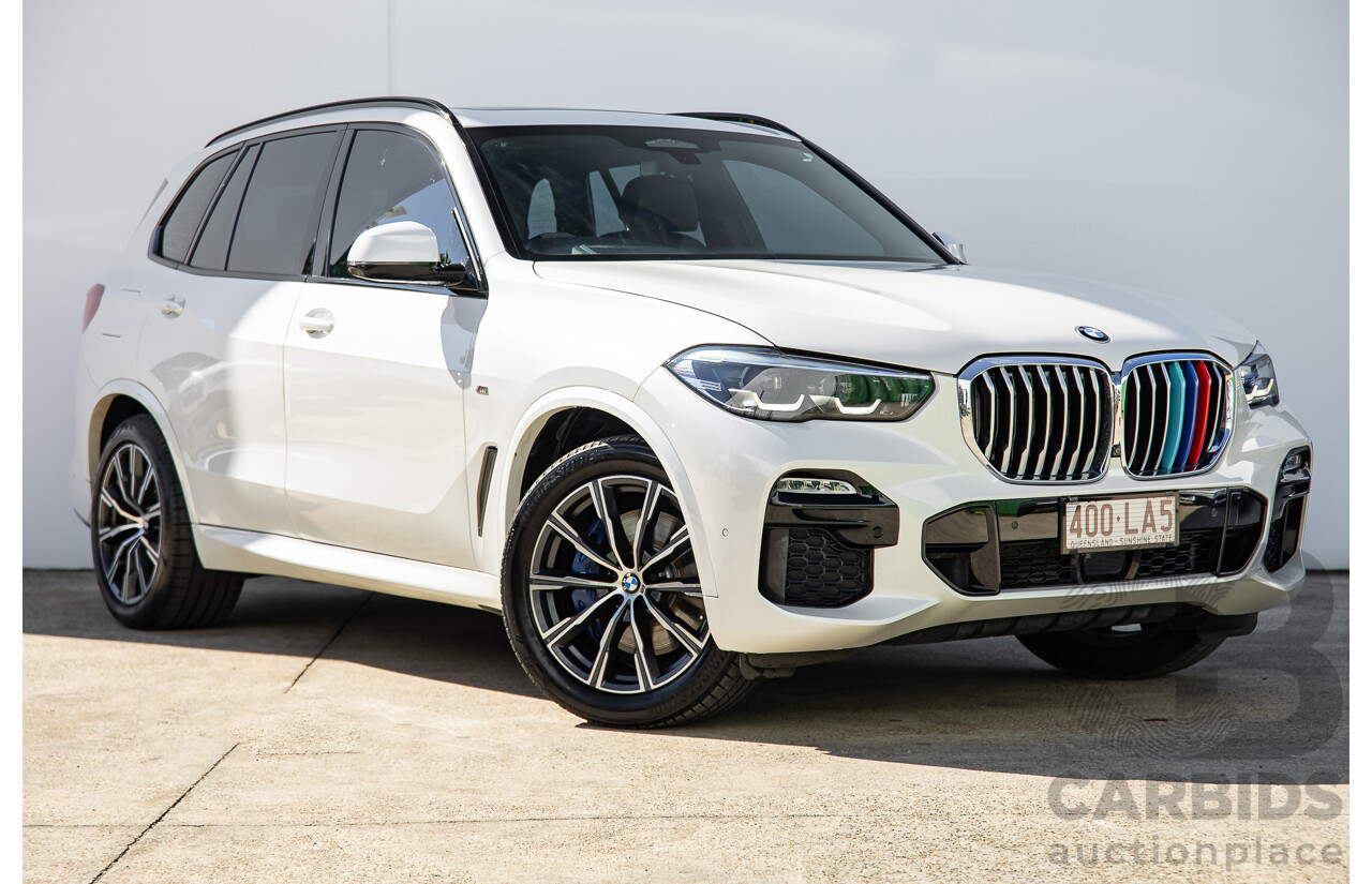 11/2020 BMW X5 xDrive 30d M-Sport Package (AWD) G05 MY21 4d Wagon Mineral White Metallic Turbo Diesel 3.0L