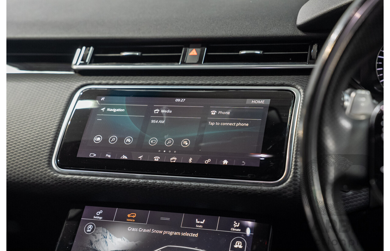 9/2017 Range Rover Velar D300 R-Dynamic S (AWD) MY18 4d Wagon Corris Grey Metallic Twin Turbo Diesel 3.0L