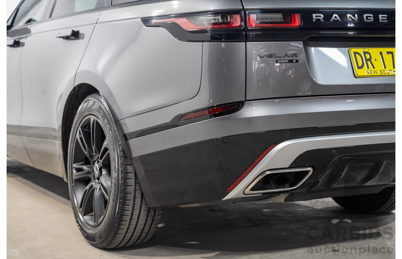9/2017 Range Rover Velar D300 R-Dynamic S (AWD) MY18 4d Wagon Corris Grey Metallic Twin Turbo Diesel 3.0L
