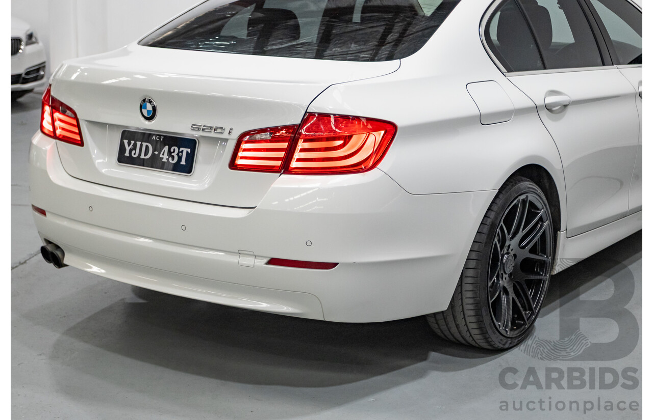 6/2012 BMW 520i F10 MY12 4d Sedan Alpine White Turbo 2.0L
