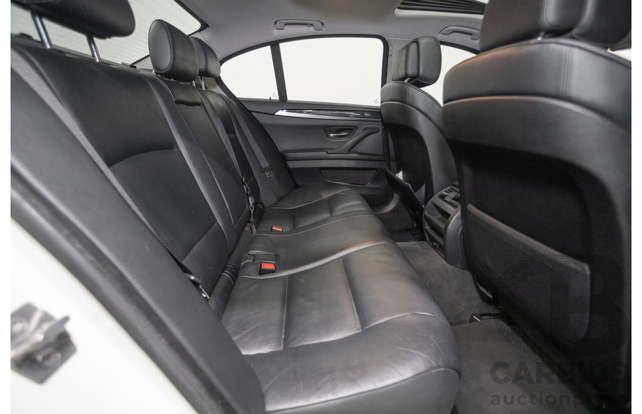6/2012 BMW 520i F10 MY12 4d Sedan Alpine White Turbo 2.0L