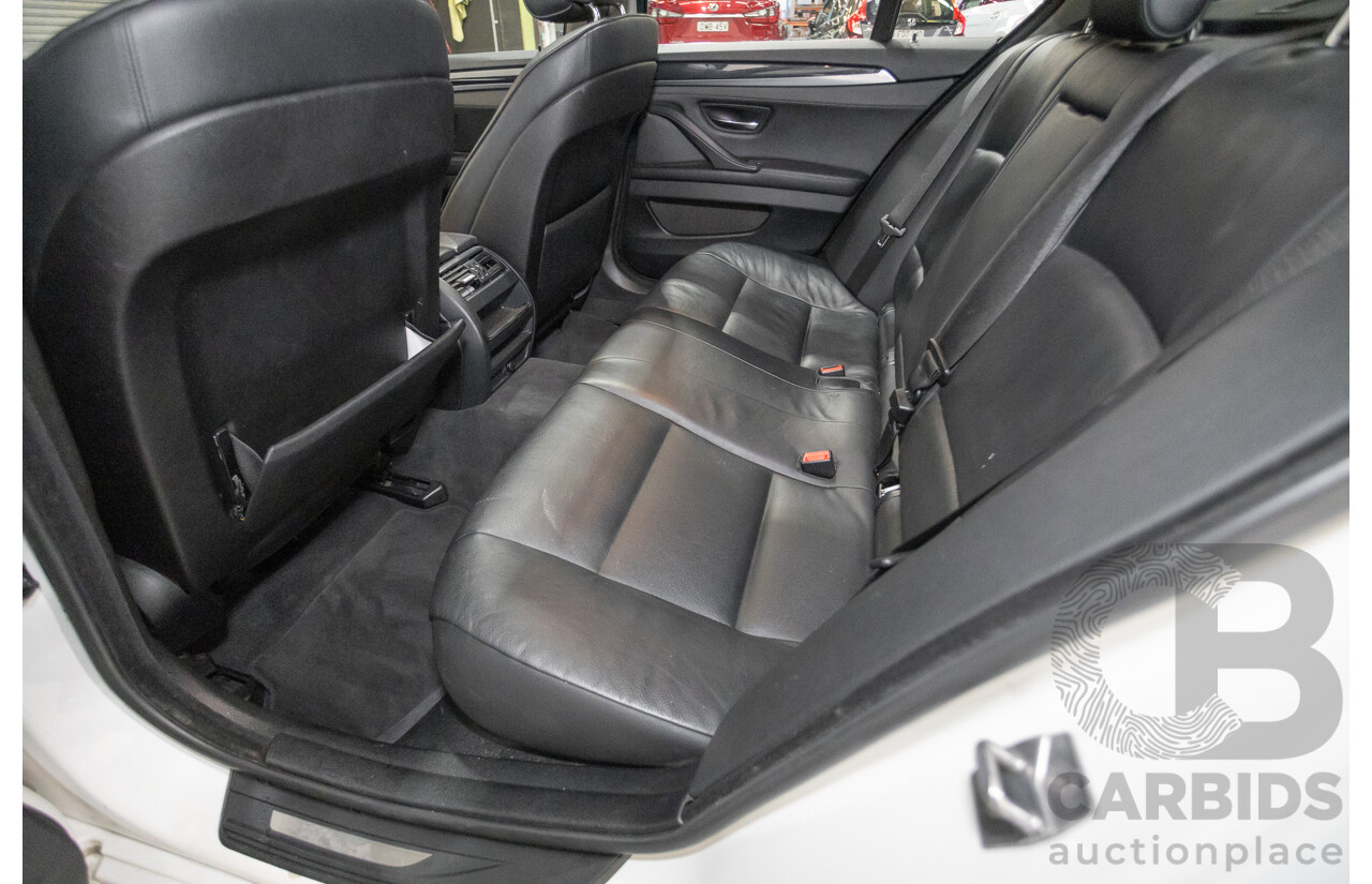 6/2012 BMW 520i F10 MY12 4d Sedan Alpine White Turbo 2.0L