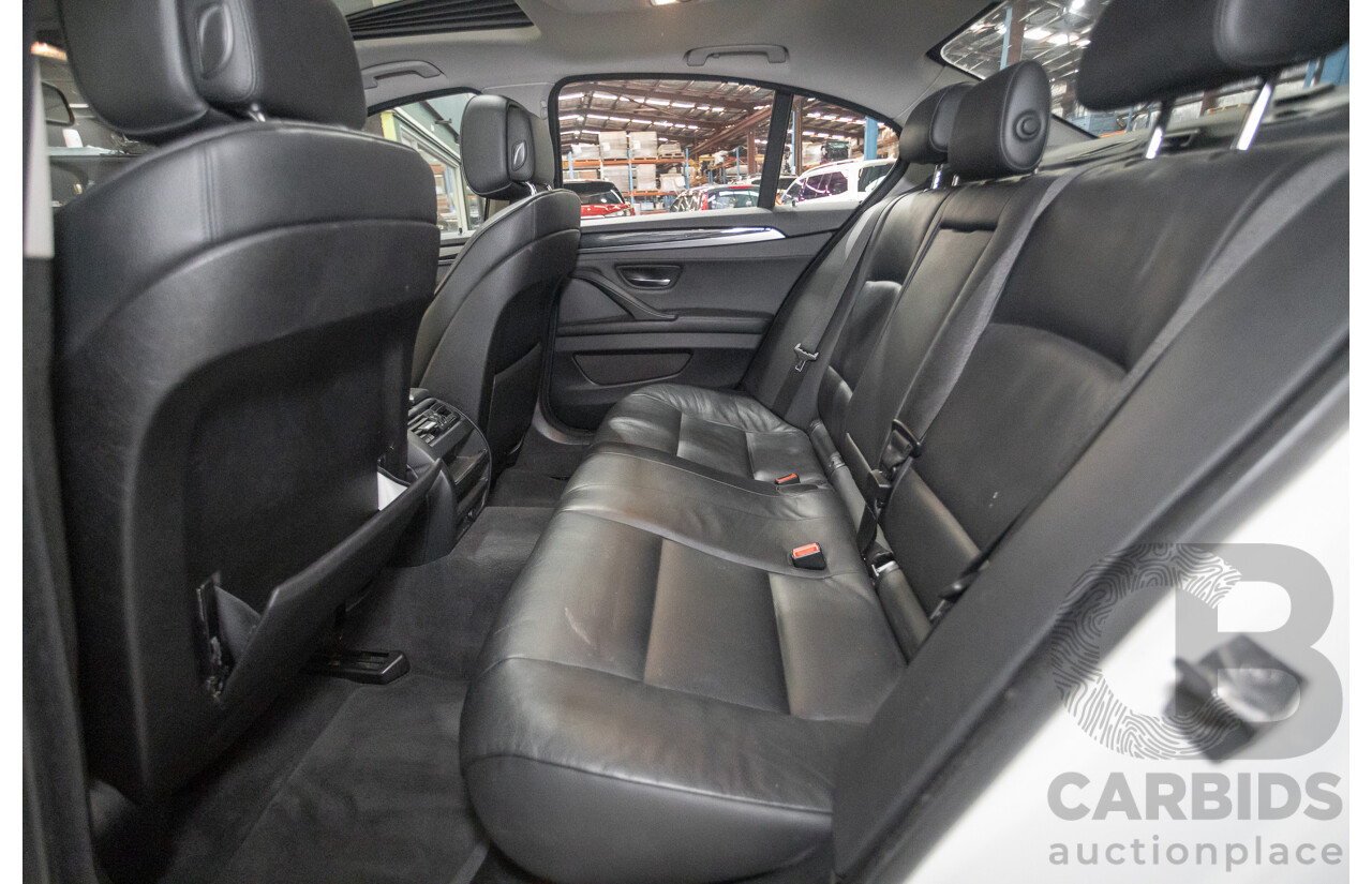 6/2012 BMW 520i F10 MY12 4d Sedan Alpine White Turbo 2.0L